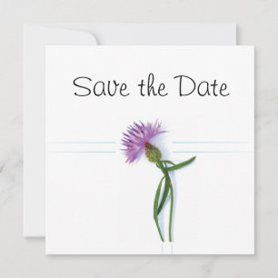 Invitación Tema de Cardo de Boda Celta Escocesa, Guarde la Fe