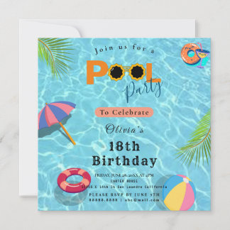 Invitación Tema de celebración de la fiesta de cumpleaños de