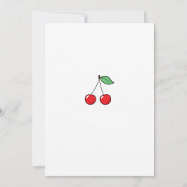Invitación Tema de cereza, diseño de cereza