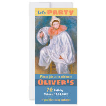 Tema de cumpleaños CC1067 Renoir White Pierrot