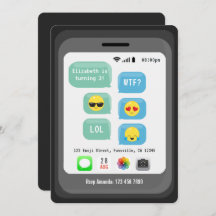 Tema de cumpleaños con emojis