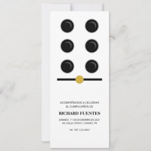 Invitación Tema de Fiesta de Domino