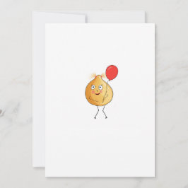 Invitación Tema de garbanzo, diseño de garbanzo