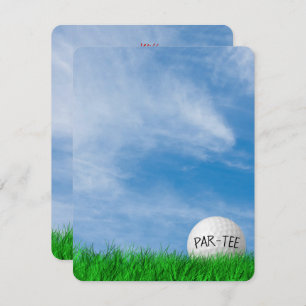 Invitación Tema de golf Birday Party