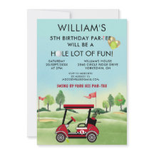 Tema de Golf para Niño Cumpleaños 5 Par-Tee