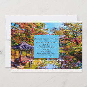 Invitación Tema de la boda de destino