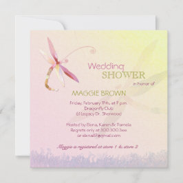 Invitación Tema de la libélula Ducha de novia única