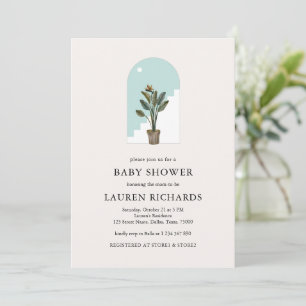 Invitación Tema de la naturaleza orgánica de la planta Boho B