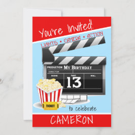 Invitación Tema de la película 13º cumpleaños