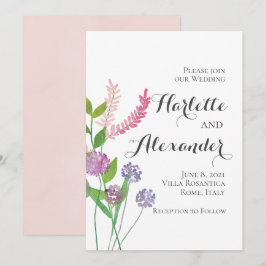 Invitación Tema de las flores silvestres