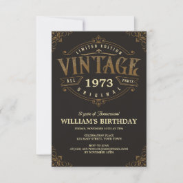 Invitación Tema de manualidades vintage para cualquier edad