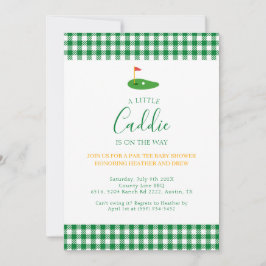Invitación Tema de Masters para Baby Shower de pareja de golf