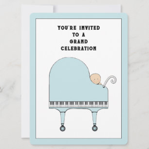 Invitación Tema de música para baby shower