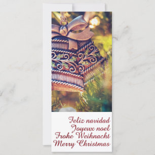 Invitación Tema de navidades con dos campanas