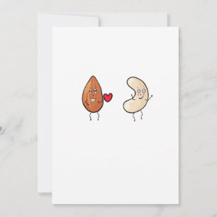 Invitación Tema de nueces, almendra y anacardo