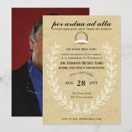 Invitación Tema de ocupación de foto de jubilación rusa vinta