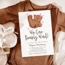 Tema de oso lindo Chica Baby Shower 