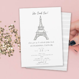 Invitación Tema De París Dijo Que Oui Eiffel Ducha Bridal