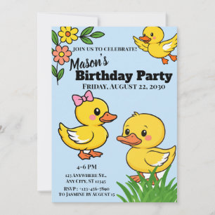 Invitación Tema de patos