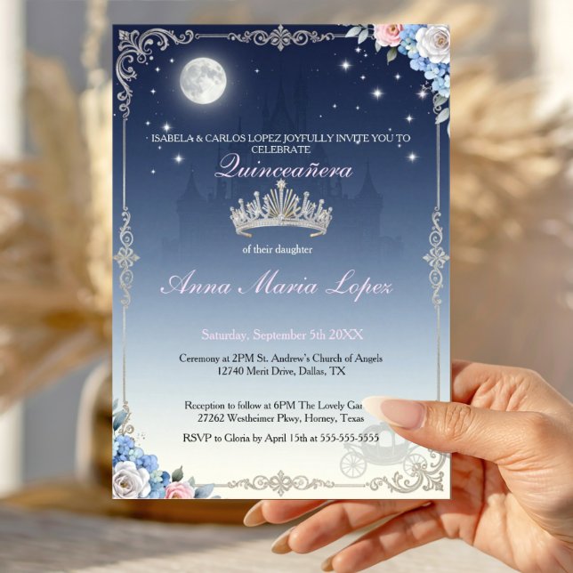Invitación Tema de quinceañera de Cenicienta cumpleaños 15 (Subido por el creador)