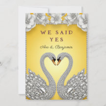 Tema de Romance de Lujo de Pareja de Cisne de Diam