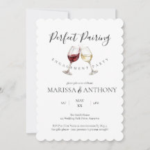 Tema de Vajilla de Vino para la Fiesta de Compromi