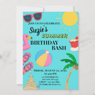 Invitación Tema de Verano