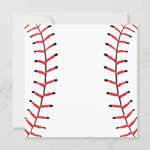 Invitación Tema del béisbol Deportivo Seams