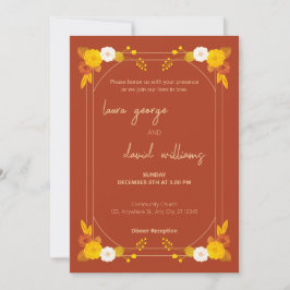 Invitación Tema del Boda clásico