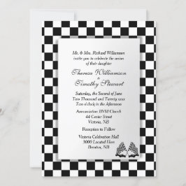 Invitación Tema del Boda de coches de carrera