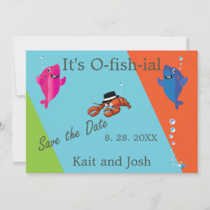 Invitación Tema del Boda de la langosta Mobster