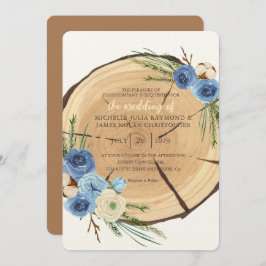 Invitación Tema del Boda de Woodland rústico