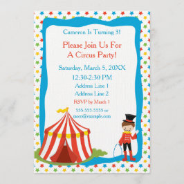 Invitación Tema del circo| Tienda circular| Fiesta de circo