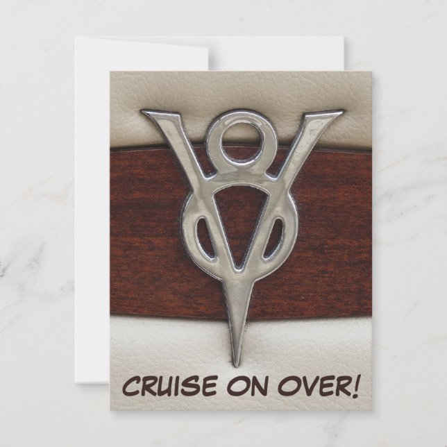 Invitación Tema del coche cromado masculino para cumpleaños V (Anverso)