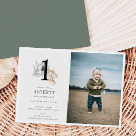 Invitación Tema del dragón cutáneo Primera fiesta de cumpleañ