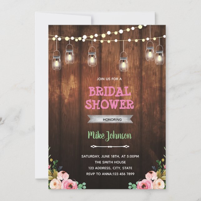 Invitación Tema del fiesta de retiro de flores rusas (Anverso)