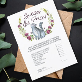 Invitación Tema del gato de Baby Shower adivina el juego del