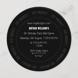 Invitación Tema del hockey sobre hielo