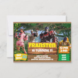 Invitación Tema del juego