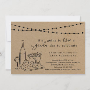 Invitación Tema del queso Bachelorette Party Kraft Fondo
