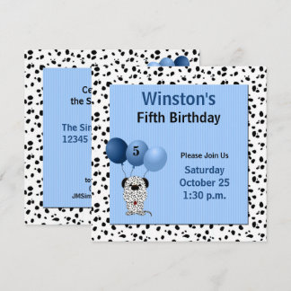 Invitación Tema del quinto cumpleaños del Día de los Niños, D