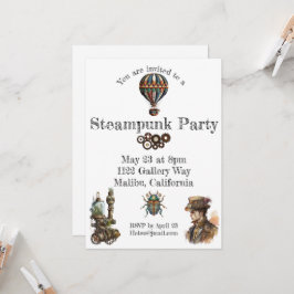 Invitación Tema del Steampunk