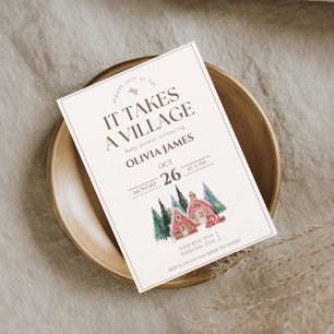 Invitación Tema invernal que se necesita una ducha de bebé en