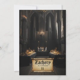 Invitación *~* Tema medieval AP88 Aniversario del castillo