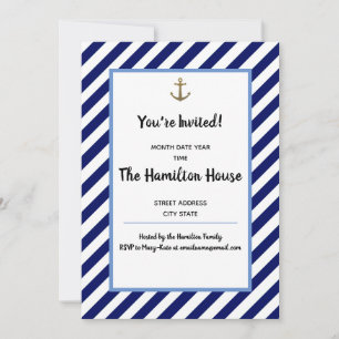 Invitación Tema Náutico