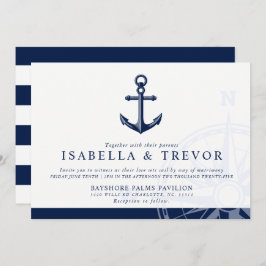 Invitación Tema Náutico | Boda de anclaje de época