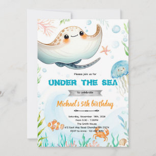 invitación tema raya 
