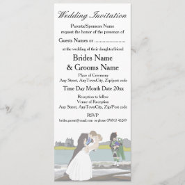 Invitación Tema tradicional escocés y Boda celta