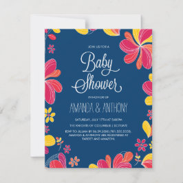 Invitación Tema tropical de Luau Baby Shower en Hawái
