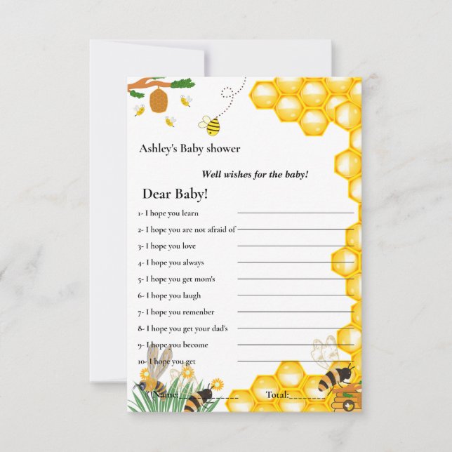 Invitación Temas de abejas de burbujas para el juego de la du (Anverso)